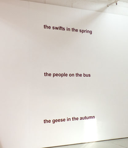 Philip Bradshaw, Installation view, If This. The People on the Bus, 2013